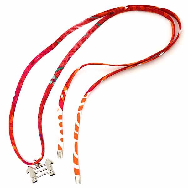 Hermes Silk Bracelet Choker Charm 2017 Paris Main Store Limited Not Released — view 4