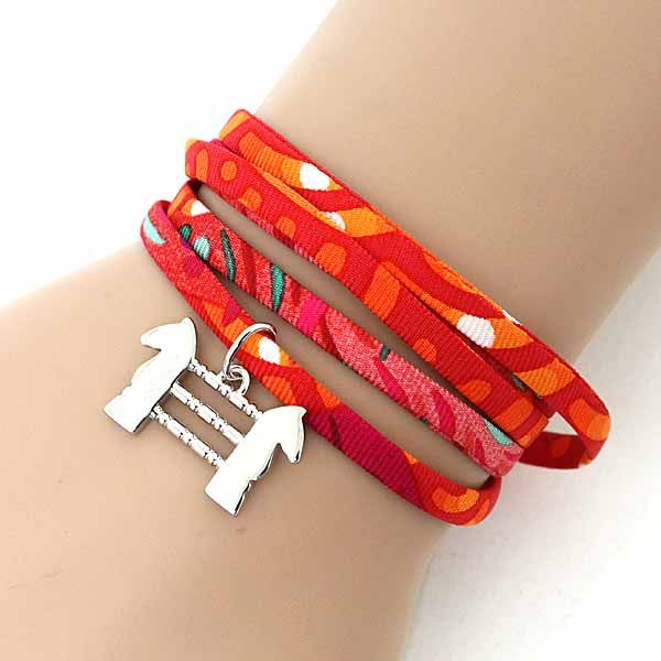Hermes Silk Bracelet Choker Charm 2017 Paris Main Store Limited Not Released — view 7