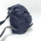 Prada Backpack Triangle Logo Plate B6677 Nylon Prugna Purple — view 4