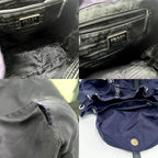 Prada Backpack Triangle Logo Plate B6677 Nylon Prugna Purple — view 8