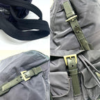Prada Backpack Triangle Logo Plate B6677 Nylon Prugna Purple — view 7