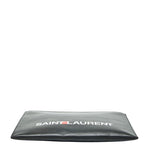 Saint Laurent Logo Clutch Bag Second Black Multicolor Leather Women — view 3