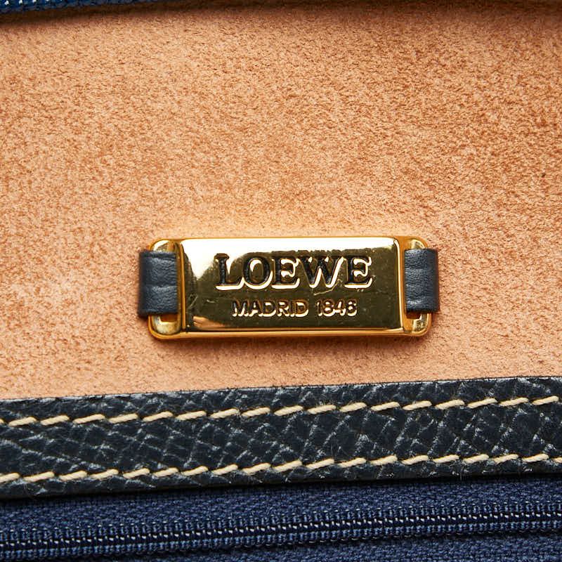 Loewe Tote Blue Leather — view 9