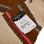 Chanel Striped Beige Multicolor Cashmere — view 4