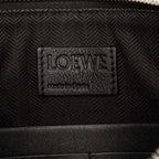 Loewe Anagram Bicolor Clutch Bag Second Black Red Leather — view 5