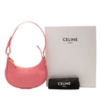 Celine Handbag Hobo Bag Pink Leather — view 8