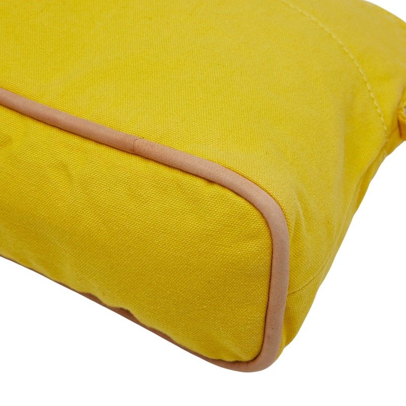 Hermes Bolide Pouch 25 Small Yellow Canvas — view 5