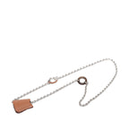 Hermes Clochette Necklace Silver Brown Metal Vorsiflte — view 6