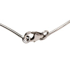Hermes Caje De Ashe H Cube Pendant Necklace Silver Light Blue Metal — view 4
