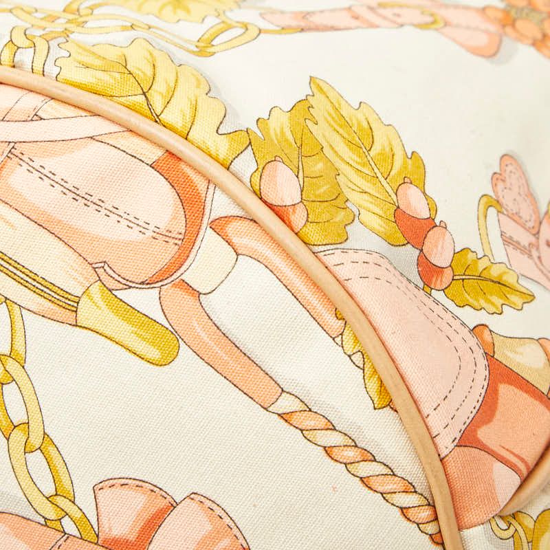 Loewe Anagram Botanical Motif Shoulder Tote Bag Beige Multicolor — view 4