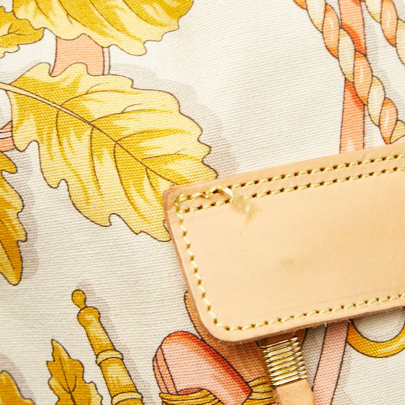 Loewe Anagram Botanical Motif Shoulder Tote Bag Beige Multicolor — view 8
