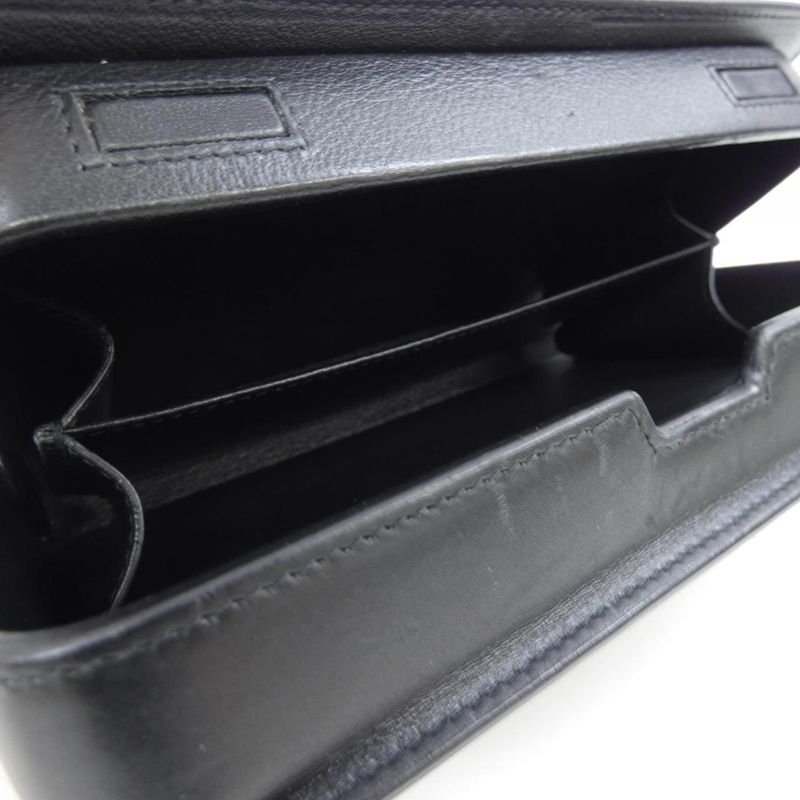 Christian Dior Bag Crossbody Leather Black Purse — view 6
