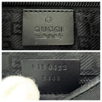 Gucci Black Silver Hardware Canvas Leather 019 0422 Shoulder Bag Pochette — view 8