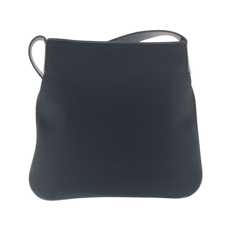 Gucci Black Silver Hardware Canvas Leather 019 0422 Shoulder Bag Pochette — view 2
