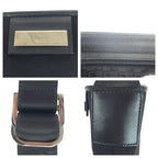 Gucci Black Silver Hardware Canvas Leather 019 0422 Shoulder Bag Pochette — view 7
