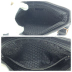 Gucci Black Silver Hardware Canvas Leather 019 0422 Shoulder Bag Pochette — view 9
