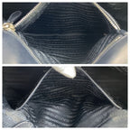 Prada Tessuto Navy Nylon Leather Tote — view 5