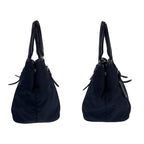 Prada Tessuto Navy Nylon Leather Tote — view 7