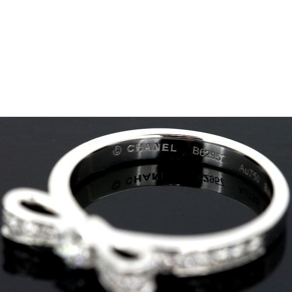 Chanel Diamond Ring White Gold Ribbon 47 Certificate — view 4
