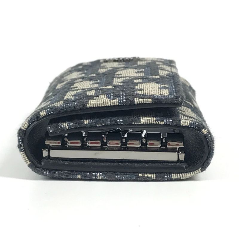 Dior Key Case Logo Oblique 6-carat Canvas Navy — view 4