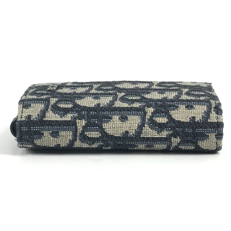 Dior Key Case Logo Oblique 6-carat Canvas Navy — view 5