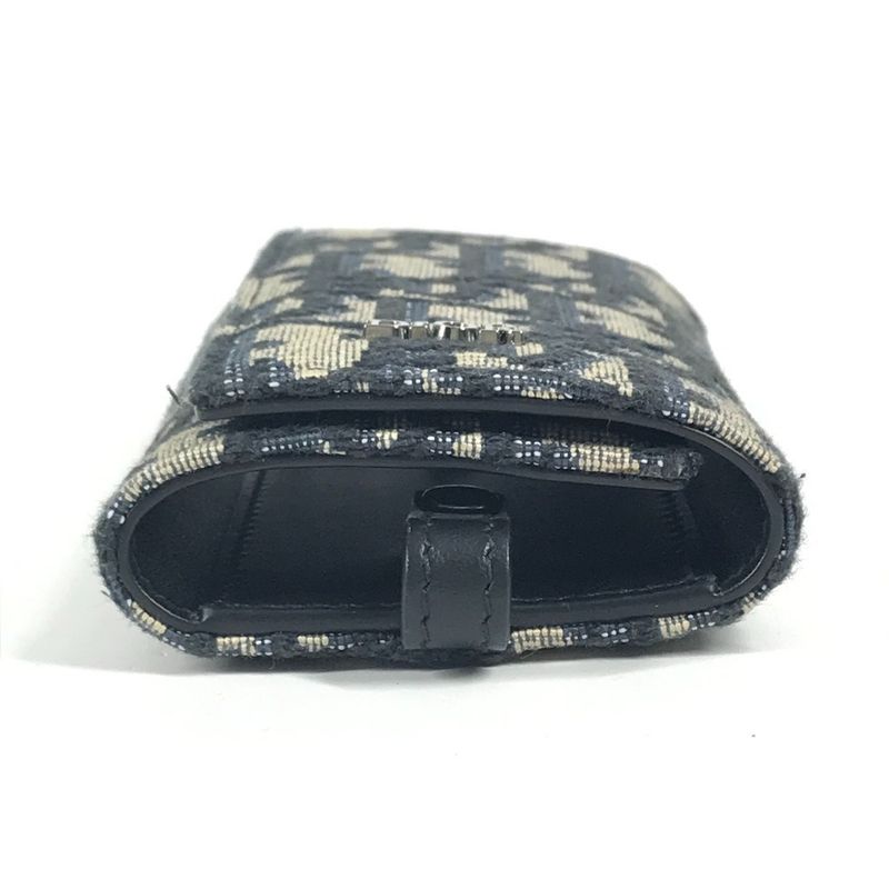 Dior Key Case Logo Oblique 6-carat Canvas Navy — view 3