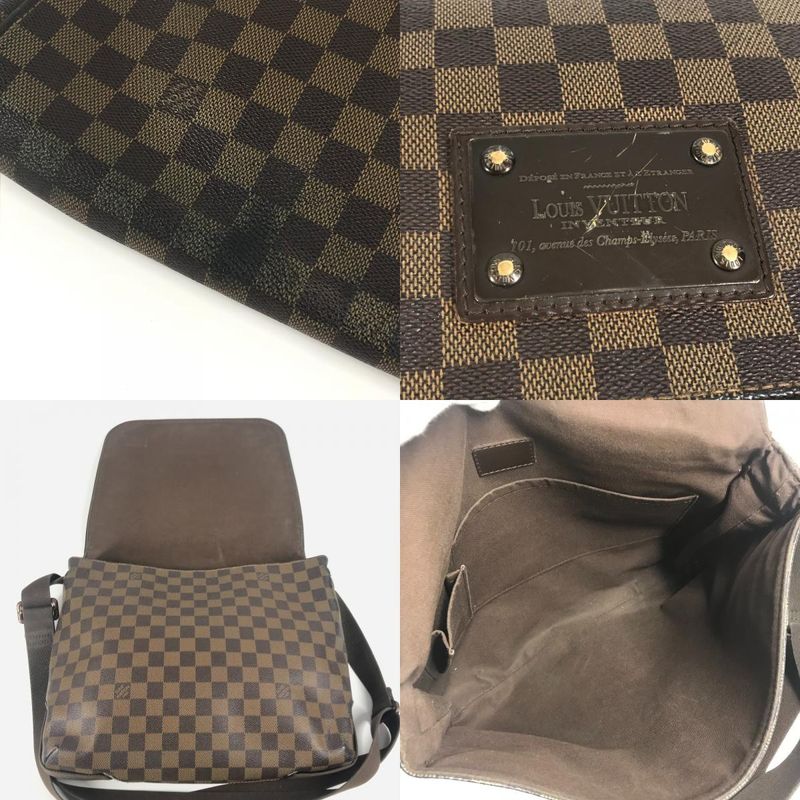 Louis Vuitton Shoulder Bag Brooklyn MM Damier Canvas Ebene — view 8