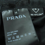 Prada 2 Hc137 re-nylon Triangle Logo Plate Bucket Hat Black — view 8