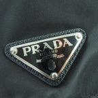 Prada 2 Hc137 re-nylon Triangle Logo Plate Bucket Hat Black — view 7