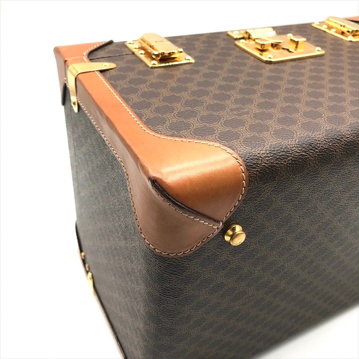 Celine Macadam Triomphe Hand Cosmetic Box Trunk Case Purse — view 5