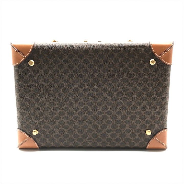 Celine Macadam Triomphe Hand Cosmetic Box Trunk Case Purse — view 4