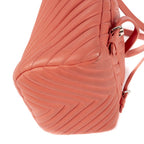 Chanel Spirit Backpack Pink Chevron Quilted Calfskin Leather — view 9