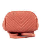 Chanel Spirit Backpack Pink Chevron Quilted Calfskin Leather — view 7
