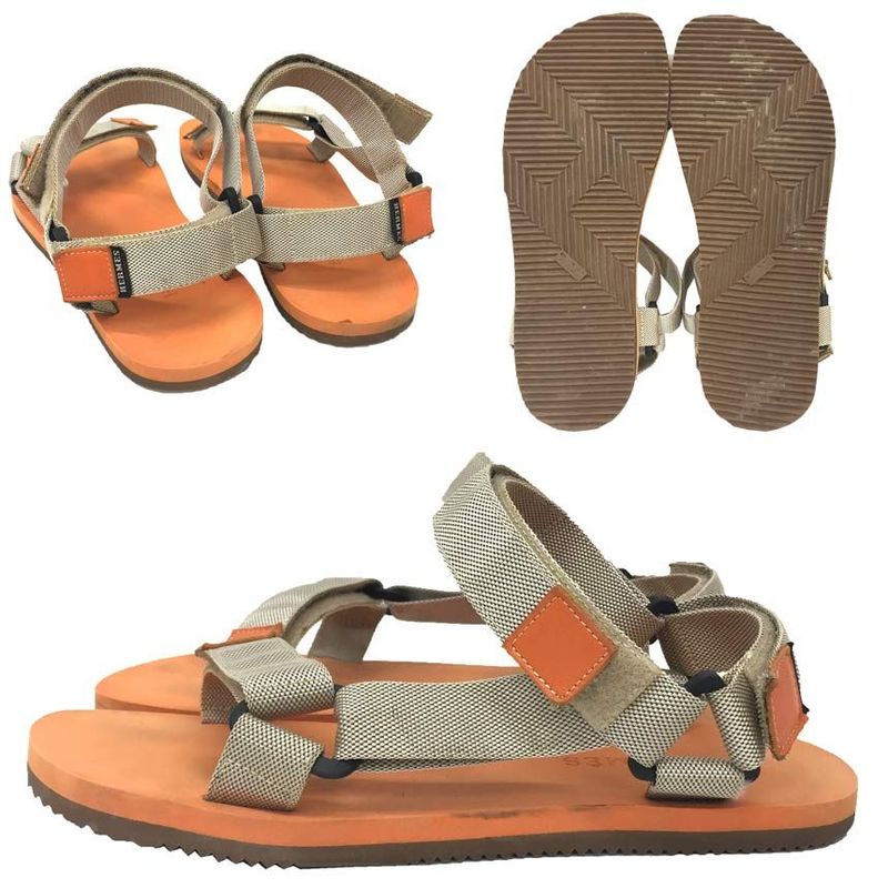 Hermes Rubber Sandals Sport Shoes — view 2