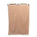 Hermes New Livris Cashmere Silk Logo Jacquard Large Fringe Shawl Scarf Pink — view 4