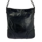 Bottega Veneta Scolpito Leather Shoulder Bag Black — view 3