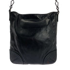 Bottega Veneta Scolpito Leather Shoulder Bag Black — view 4