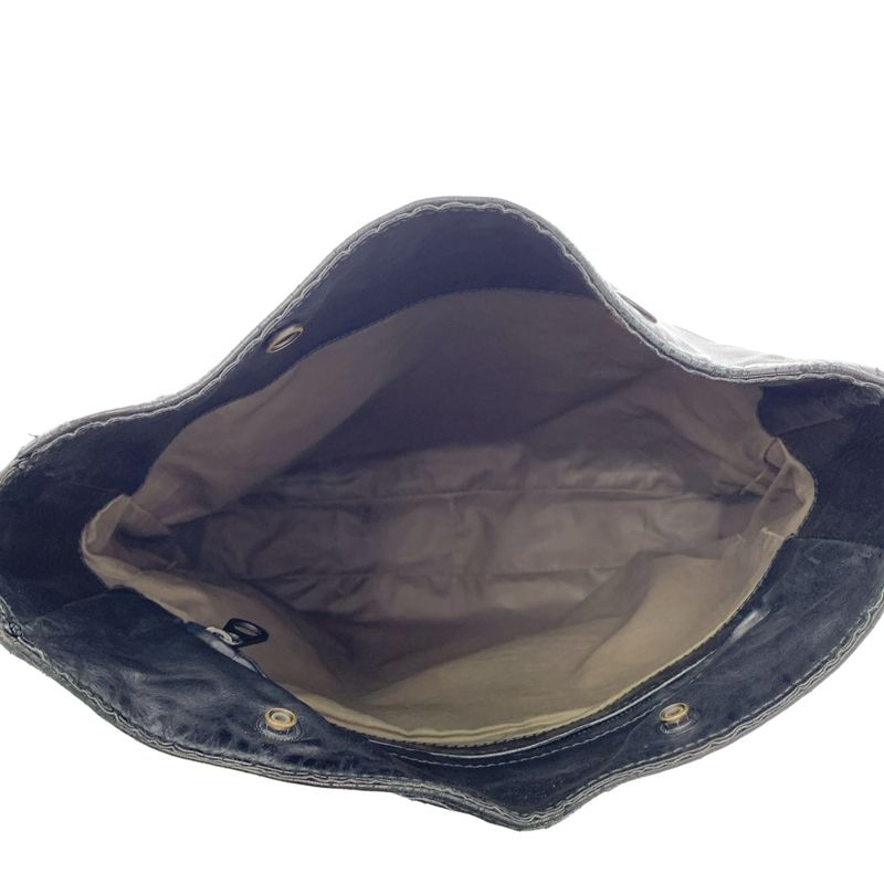 Bottega Veneta Scolpito Leather Shoulder Bag Black — view 5