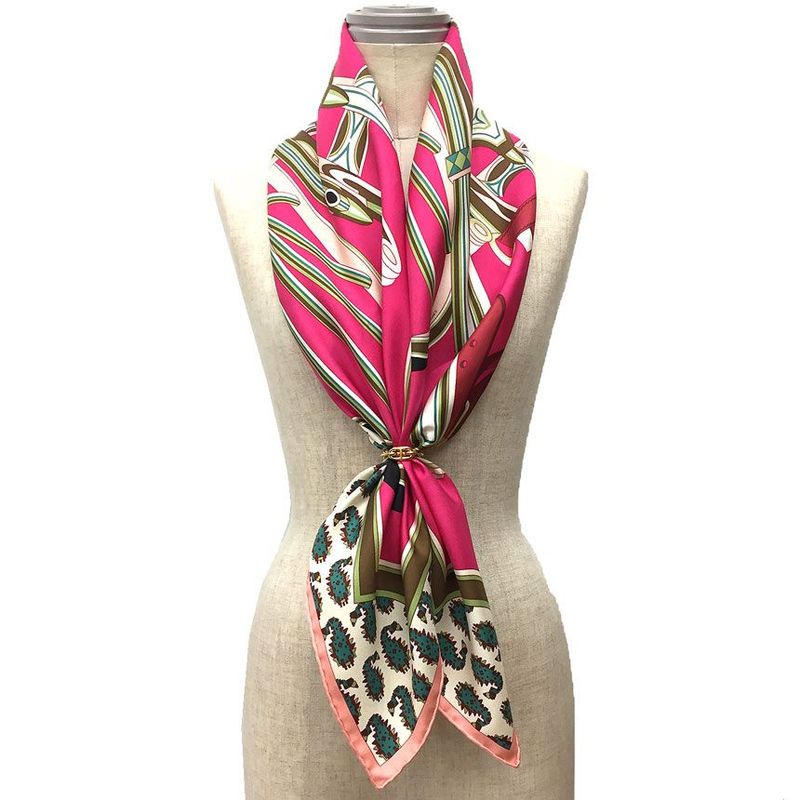 Hermes Carre 90 LES Roues de Phaeton Four-wheeled Carriage Wheels Scarf Silk — view 2