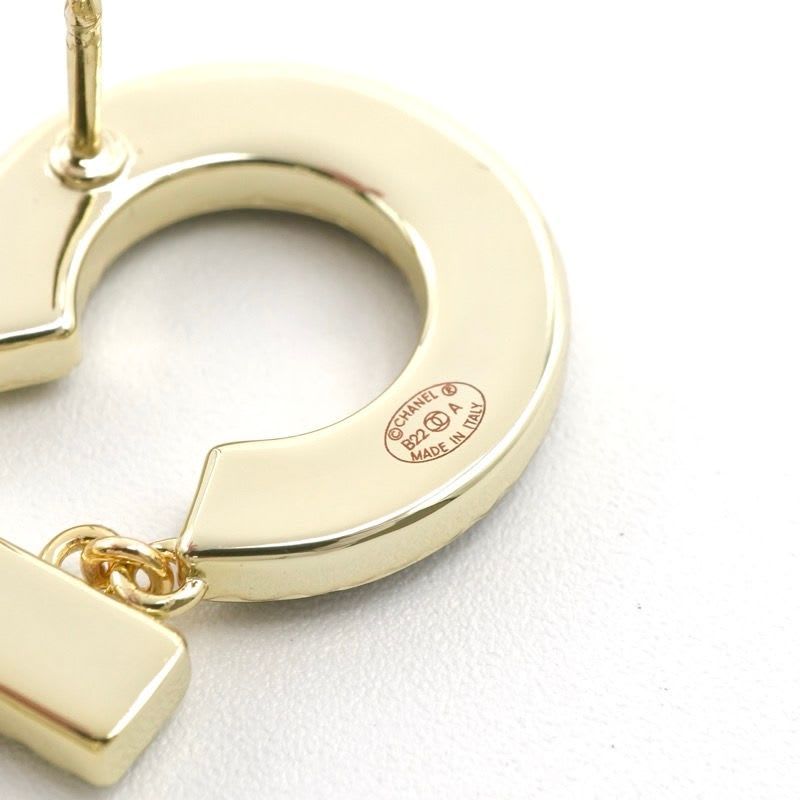 Chanel Brooch Corsage Gold Black Pin Logo — view 6