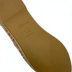 Christian Dior Granville Flat Shoes Fabric Pink Espadrilles — view 8