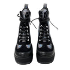 Louis Vuitton Laurie Line Monogram Boots Short Shoes Leather Suede Black — view 2