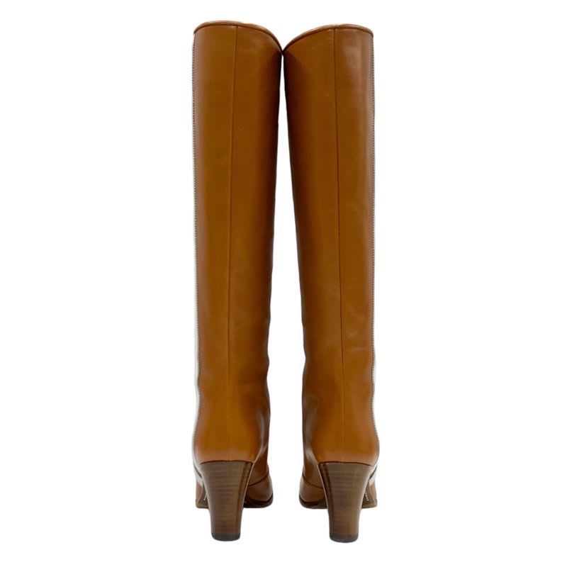 Gucci Boots Long Shoes Leather Brown White Adidas Sideline — view 5