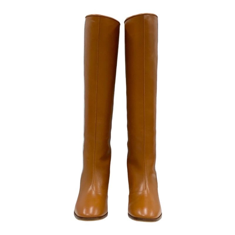 Gucci Boots Long Shoes Leather Brown White Adidas Sideline — view 2