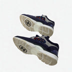 Chanel Sneakers Shoes Suede Fabric Navy Multicolor Coco Mark Tweed — view 5