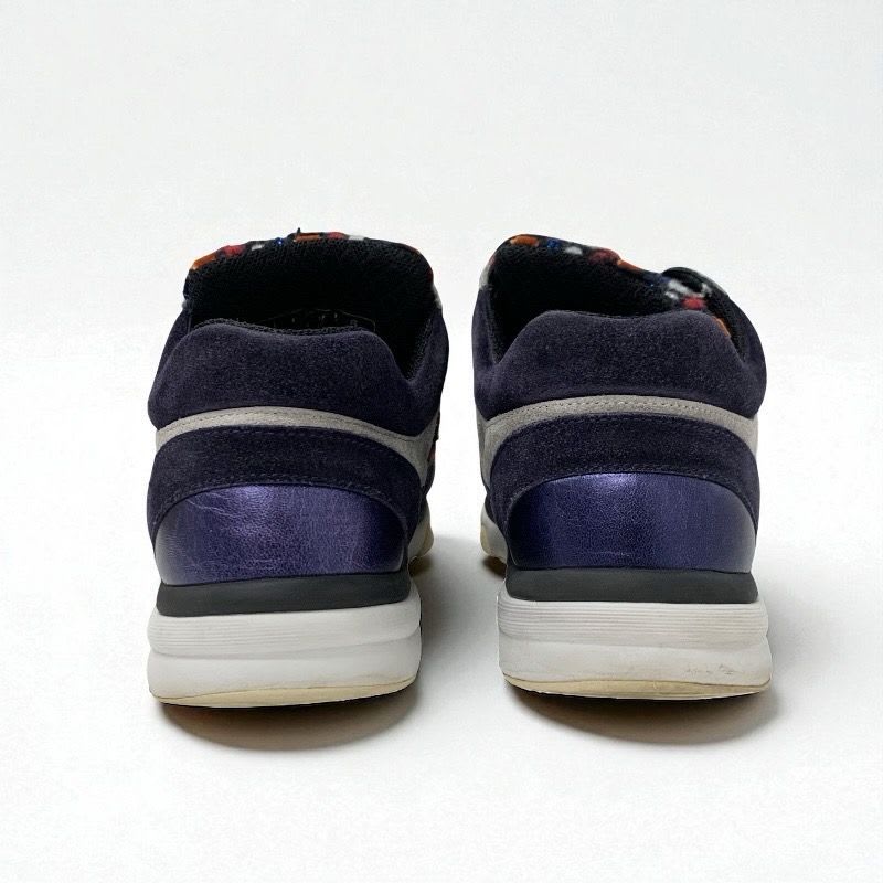 Chanel Sneakers Shoes Suede Fabric Navy Multicolor Coco Mark Tweed — view 4