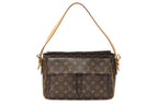Louis Vuitton Viva-Cite GM Shoulder Bag Brown Vachetta Leather Gold