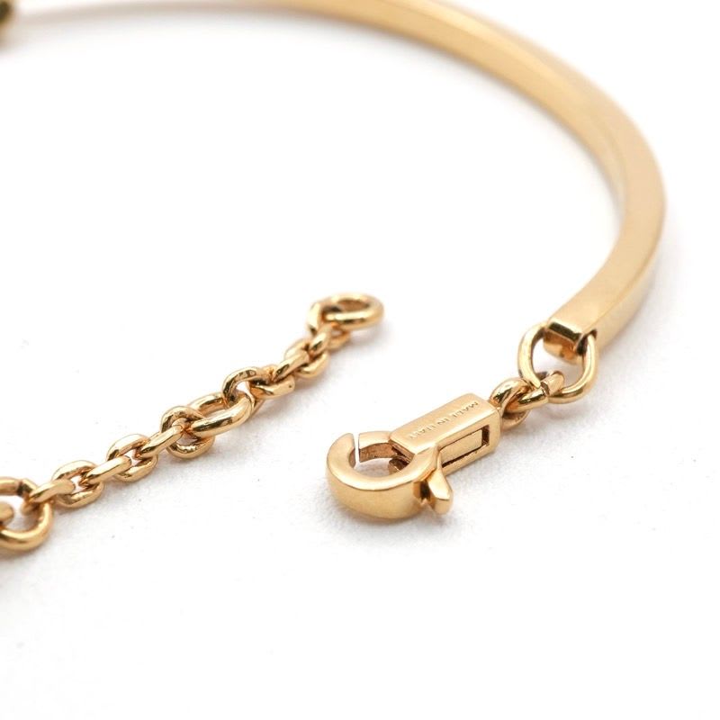 Celine Bracelet Bangle Cuff Gold Articulated Triomphe — view 6