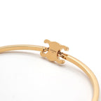 Celine Bracelet Bangle Cuff Gold Articulated Triomphe — view 5