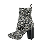 Louis Vuitton Silhouette Line Monogram Boots Short Shoes Fabric Black — view 3